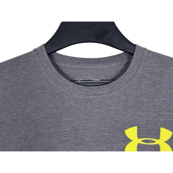 Under Armour Graphic Back T-Shirt Men’s Large Gray UA Logo Performance Tee - Picture 7 of 16